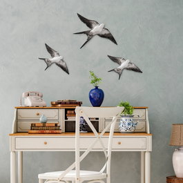 Aberto Design Flying Swallow - 2 Blanco y Negro